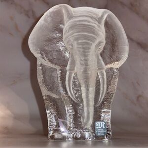 Mats Jonasson Crystal Elephant